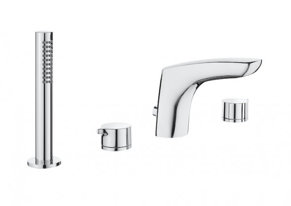 Roca Insignia bateria wannowa czterootworowa wylewka 146 mm chrom A5A183AC00