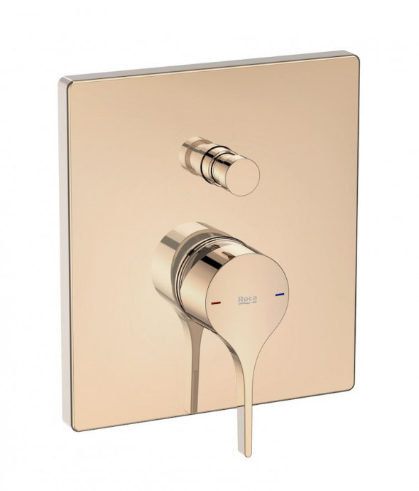 Roca Insignia Rose Gold bateria wannowo-prysznicowa podtynkowa różowe złoto A5A0B3ARG0