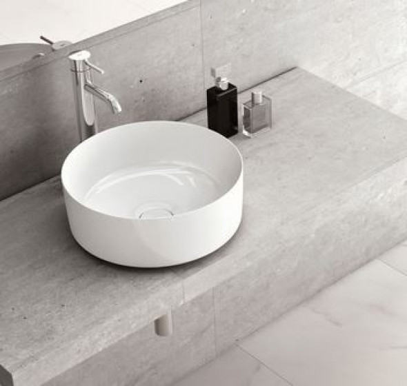 Roca Inspira Round umywalka nablatowa 37cm 37x37 A327523000