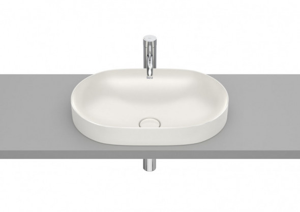 Roca Inspira Round umywalka wpuszczana w blat 55x37 beżowy A327527650