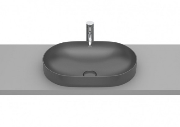Roca Inspira Round umywalka wpuszczana w blat 55x37 onyks A327527640