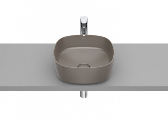 Roca Inspira Soft umywalka nablatowa 37x37 cafe A327502660