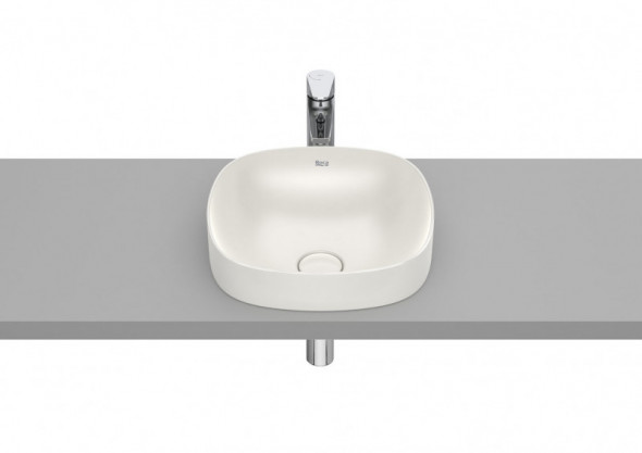Roca Inspira Soft umywalka wpuszczana w blat 37x37 beżowy A32750R650