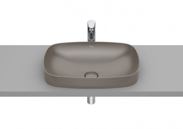 Roca Inspira Soft umywalka wpuszczana w blat 55x37 cafe A327504660