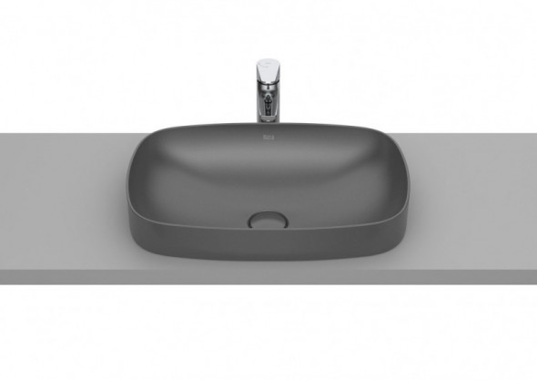 Roca Inspira Soft umywalka wpuszczana w blat 55x37 onyks A327504640