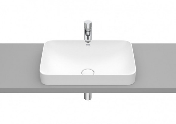 Roca Inspira Square umywalka wpuszczana w blat 55x37 biały matowy A327534620