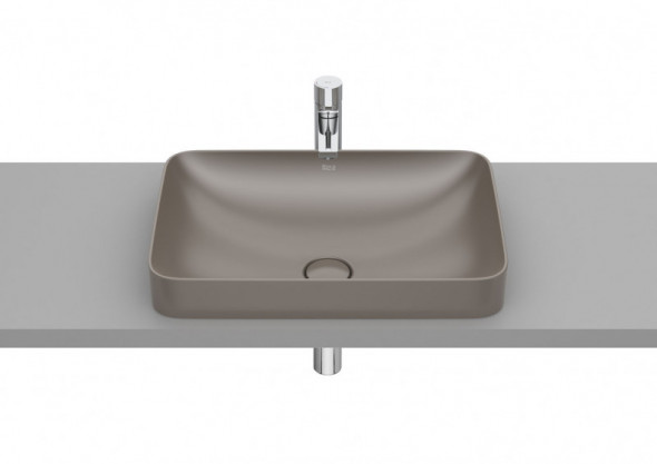 Roca Inspira Square umywalka wpuszczana w blat 55x37 cafe A327534660
