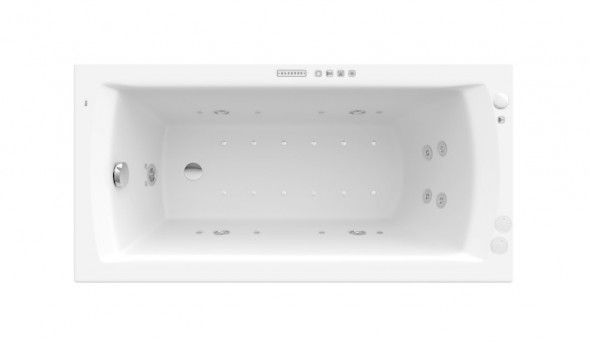 Roca Linea wanna prostokątna 140x70 z hydromasażem EFFECTS GOLD OPCJA A24T008000