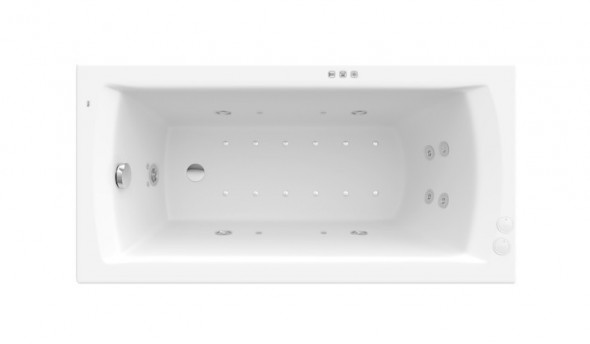 Roca Linea wanna prostokątna 180x80 z hydromasażem SMART WATER AIR PLUS A24T062000