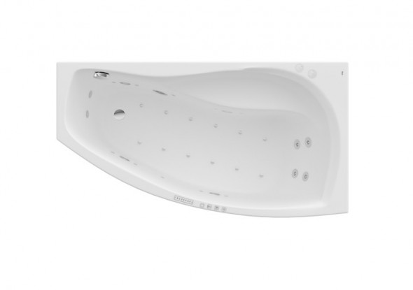 Roca Nicole wanna asymetryczna prawa 140x75 z hydromasażem EFFECTS GOLD A24T118000