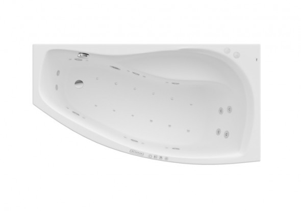 Roca Nicole wanna asymetryczna prawa 150x80 z hydromasażem EFFECTS GOLD A24T134000