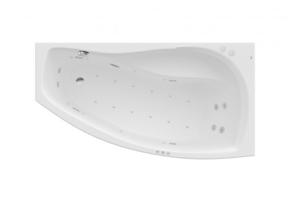 Roca Nicole wanna asymetryczna prawa 150x80 z hydromasażem SMART WATER AIR PLUS A24T133000