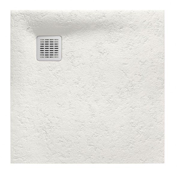 Roca Terran brodzik kwadratowy 80x80 z syfonem konglomerat stonex beżowy AP10332032001650