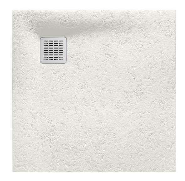 Roca Terran brodzik kwadratowy 90x90 z syfonem konglomerat stonex beżowy AP10338438401650