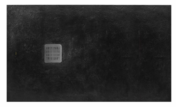 Roca Terran brodzik prostokątny 120x100 z syfonem konglomerat stonex czarny AP1014B03E801400