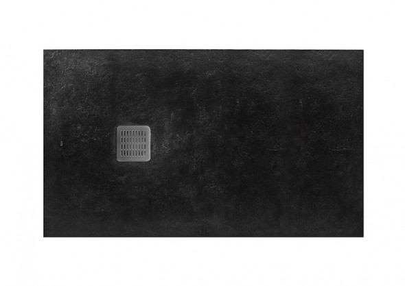 Roca Terran brodzik prostokątny 120x70 z syfonem konglomerat stonex czarny AP014B02BC01400