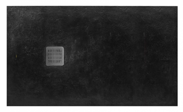 Roca Terran brodzik prostokątny 140x100 z syfonem konglomerat stonex czarny AP1015783E801400