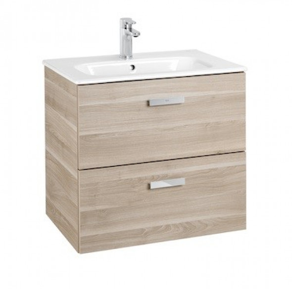 Roca Victoria Basic Unik 60 zestaw szafka z 2 szufladami + umywalka 60cm brzoza A855854422