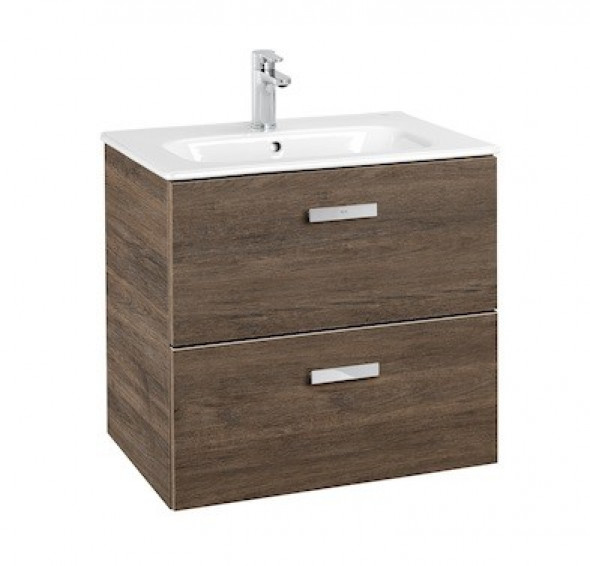 Roca Victoria Basic Unik 60 zestaw szafka z 2 szufladami + umywalka 60cm cedr A855854423