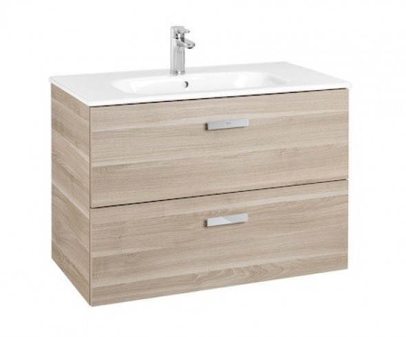 Roca Victoria Basic Unik 80 zestaw szafka z 2 szufladami + umywalka 80cm brzoza A855852422