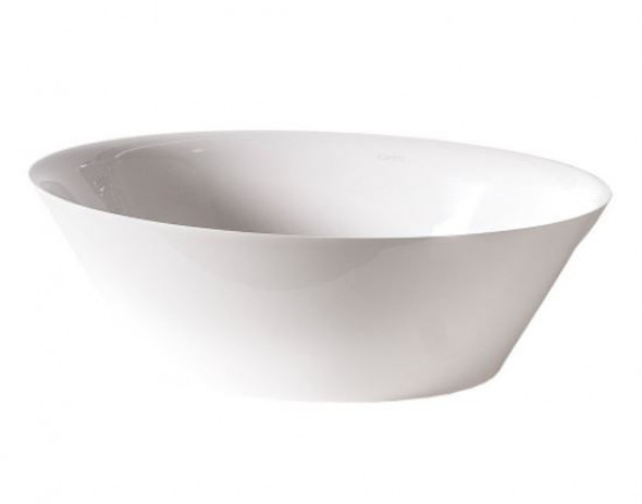 Sanitti Sei umywalka stawiana na blat 50x35 lany marmur biały połysk P_U_263_02_0500