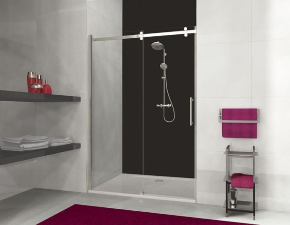 Sanplast Altus D2/ALTIIa drzwi suwane 130-140 cm chrom połysk przeźroczyste 600-121-1531-42-401