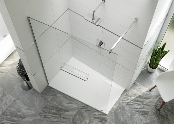 Sanplast Altus PT/ALTIIa kabina typu Walk-In 120 cm chrom połysk przeźroczyste 600-121-3361-42-401