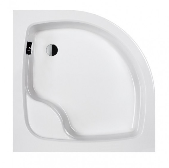 Sanplast BPzs-a/EKOPLUS brodzik półokrągły głęboki z siedzeniem 90x90 akryl 615-131-0630-01-000