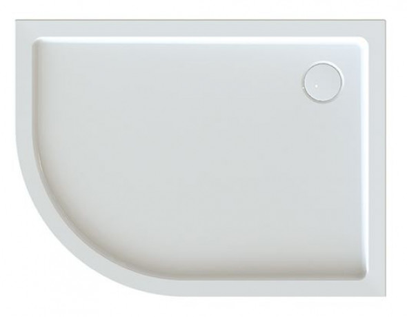 Sanplast Free Line BP-P/FREE brodzik półokrągły asymetryczny prawy 90x120 akryl biały 615-040-1830-01-000