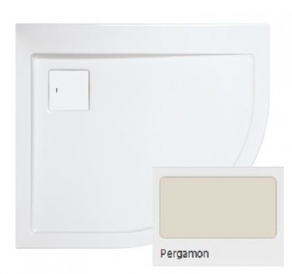 Sanplast Space Line BP-L/SPACE brodzik półokrągły asymetryczny 80x90 lewy akryl pergamon 615-110-0420-12-000