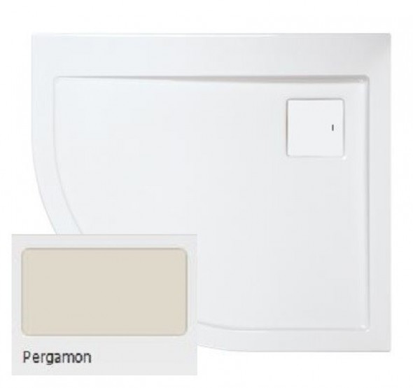 Sanplast Space Line BP-P/SPACE brodzik półokrągły asymetryczny 80x90 prawy akryl pergamon 615-110-0430-12-000