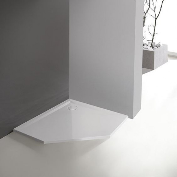 Sanplast Space Line BPK/SPACE brodzik pięciokątny 90x90 akryl biały 615-110-0530-01-000