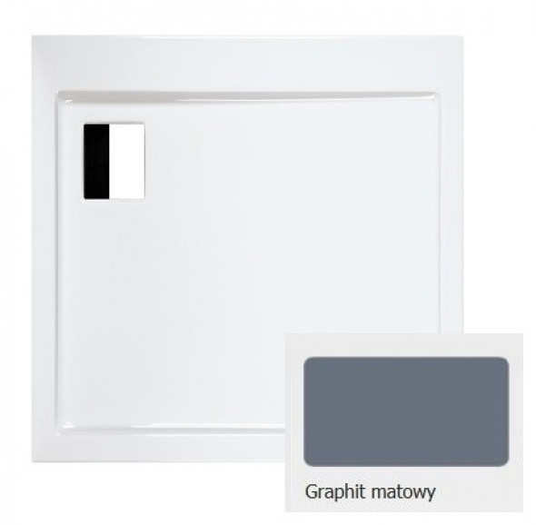 Sanplast Space Line B/SPACE brodzik kwadratowy 100x100 akryl grafit matowy 615-110-0040-26-000