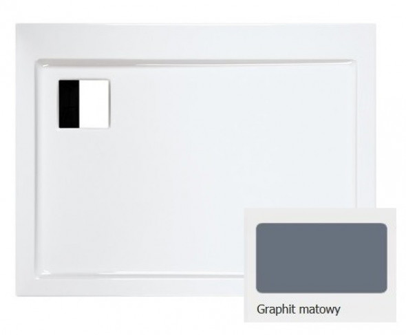 Sanplast Space Line B/SPACE brodzik prostokątny 80x100 akryl grafit matowy 615-110-0080-26-000