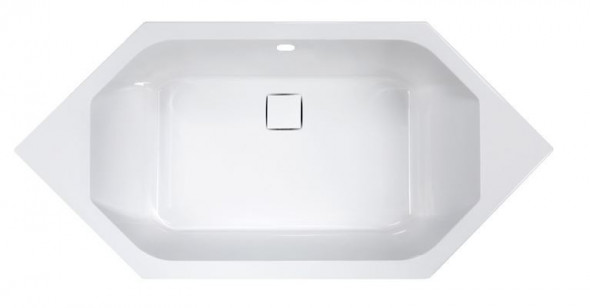 Sanplast Space Line W6k/SPACE wanna szcześciokątna ze stelażem i syfonem 190x90 biały 610-100-1560-01-000