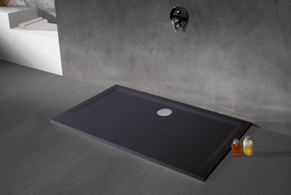 Sanplast Space Mineral B-M/SPACE  brodzik prostokątny płaski 100x180 szary 645-290-0710-51-000