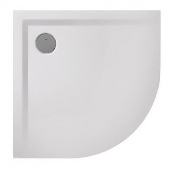 Sanplast Space Mineral BP-M/SPACE brodzik półokrągły płaski 80x80 jasnoszary 645-290-0420-55-000