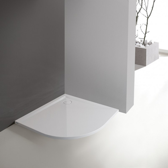 Sanplast Space Mineral BP-M/SPACE brodzik półokrągły płaski 90x90 biały 645-290-0430-01-000