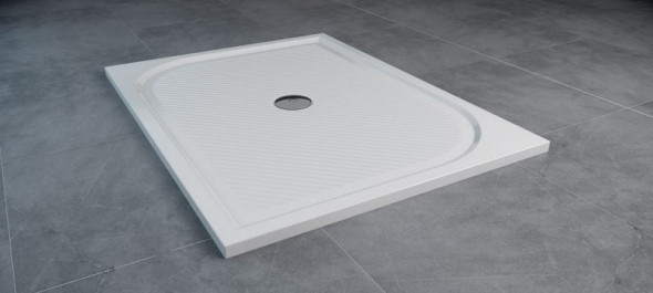 Sanswiss Marblemate WMA brodzik prostokatny 70x90 konglomerat biały WMA709004