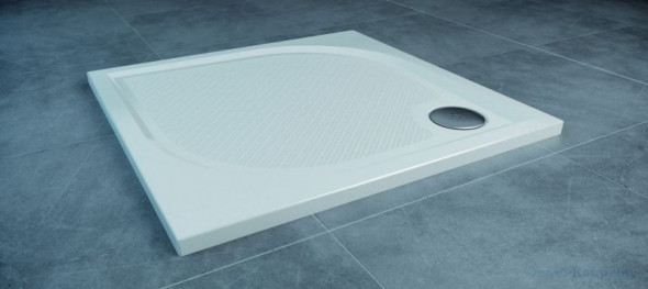 Sanswiss Marblemate WMQ brodzik kwadratowy 90x90 konglomerat biały WMQ090004