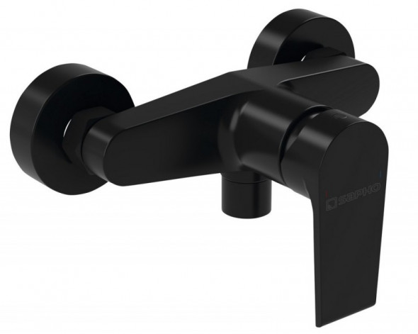 Sapho Kai bateria prysznicowa natynkowa czarny matowy KA11/15