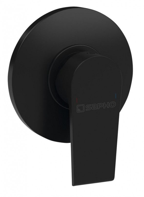 Sapho Kai bateria prysznicowa podtynkowa czarny matowy KA41/15