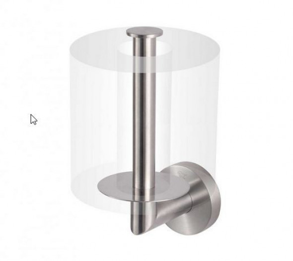 Stella Classic uchwyt do papieru z rozetą - zapas stal szczotkowana 07444-SB