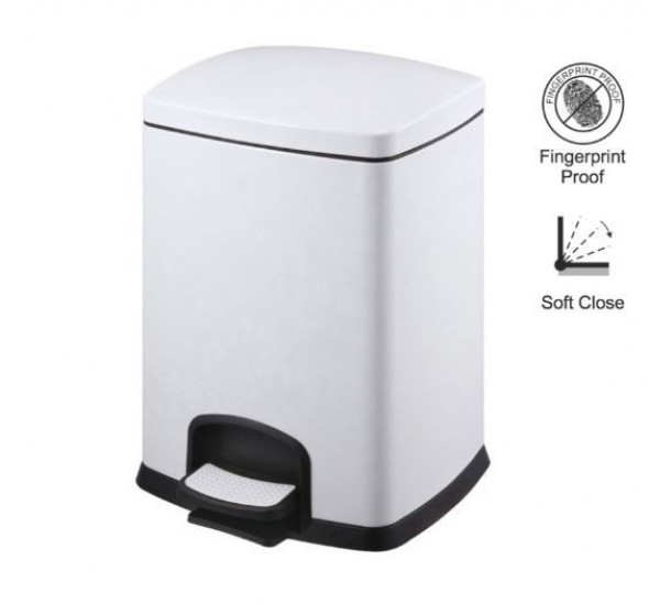 Stella kosz pedałowy Premium prostokątny 20 L biały 2020320W