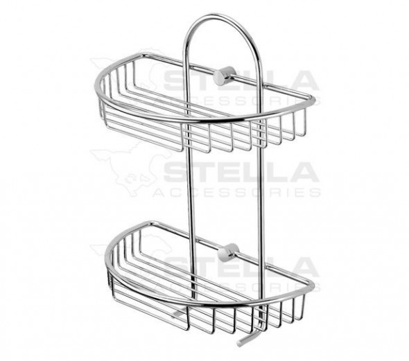 Stella koszyk podwójny chrom 16050