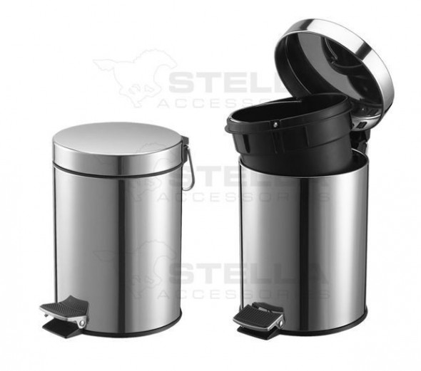Stella pojemnik na odpadki 20 L chrom 20020
