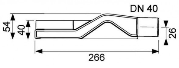 Tece Drainline kolano odpływowe z syfonem 67mm 6 500 04