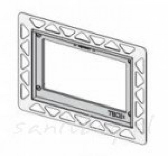 Tece Profil ramka montażowa do przycisków wpłukujących do WC chrom połysk 9.240.649