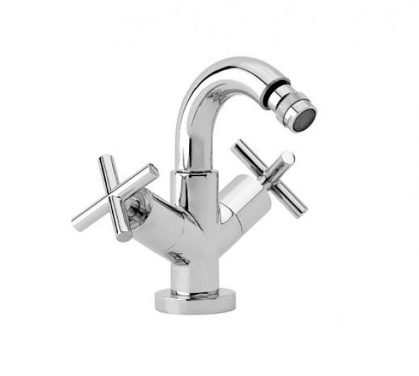 Tres Bimax bateria bidetowa z korkiem chrom 1.68.120