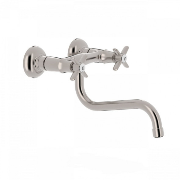 Tres Clasic bateria kuchenna zlewozmywakowa natynkowa retro stal 242.310.01.AC